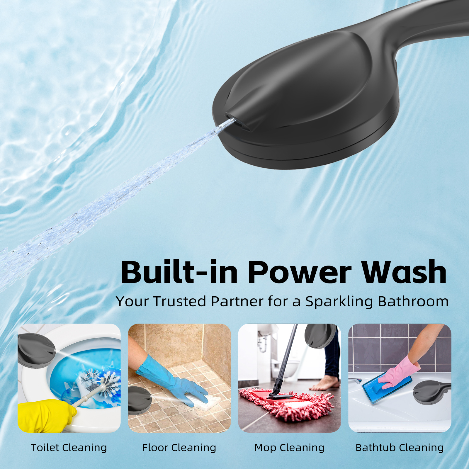 High Pressure Replaceable Filter Shower Head with Handheld - Thumbnail 2